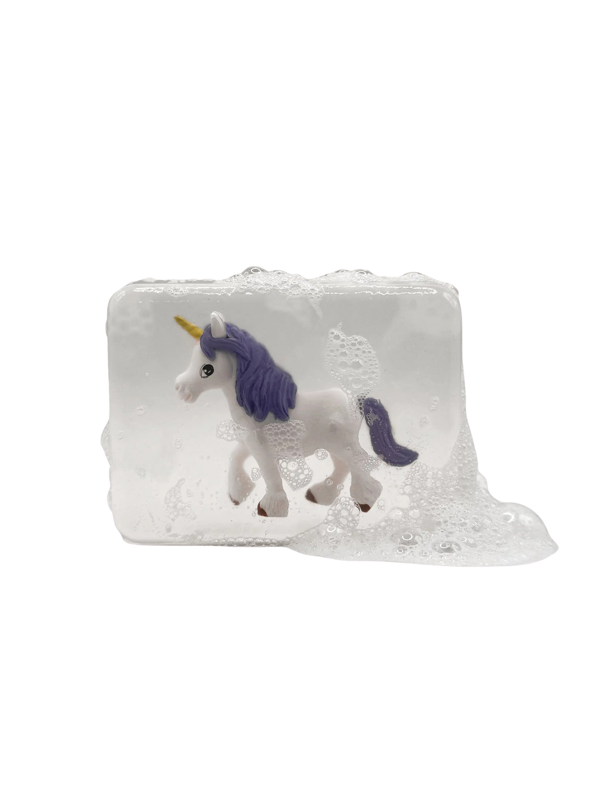 Savon avec figurine surprise - Licorne Violette