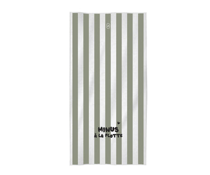 Serviette microfibre " Minus à la flotte " -  Vert