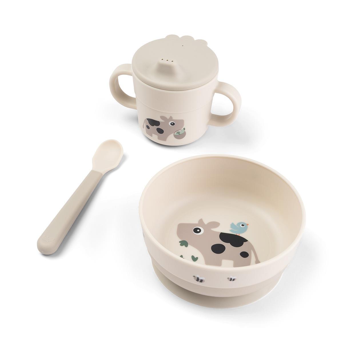 Coffret premier repas - Tiny Farm - Beige