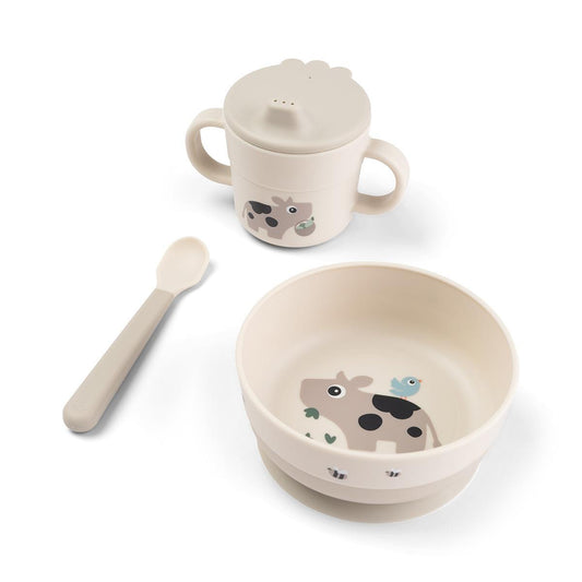Coffret premier repas - Tiny Farm - Beige