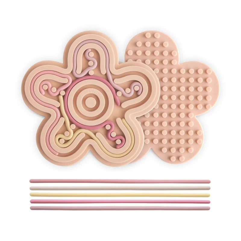 Jeu sensoriel en silicone - Fleur