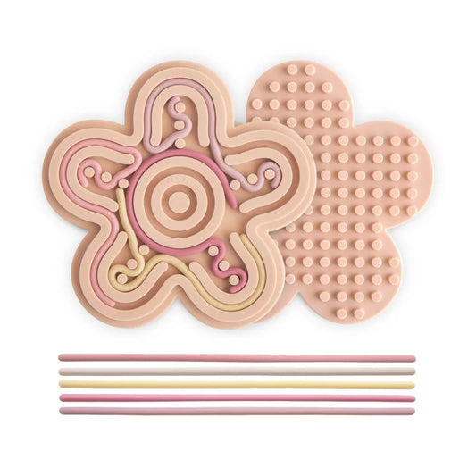 Jeu sensoriel en silicone - Fleur