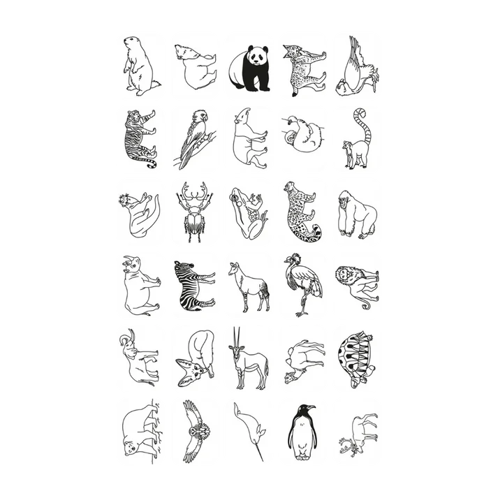 Tablette à dessin - Kidydraw Mini - Animaux autour du monde