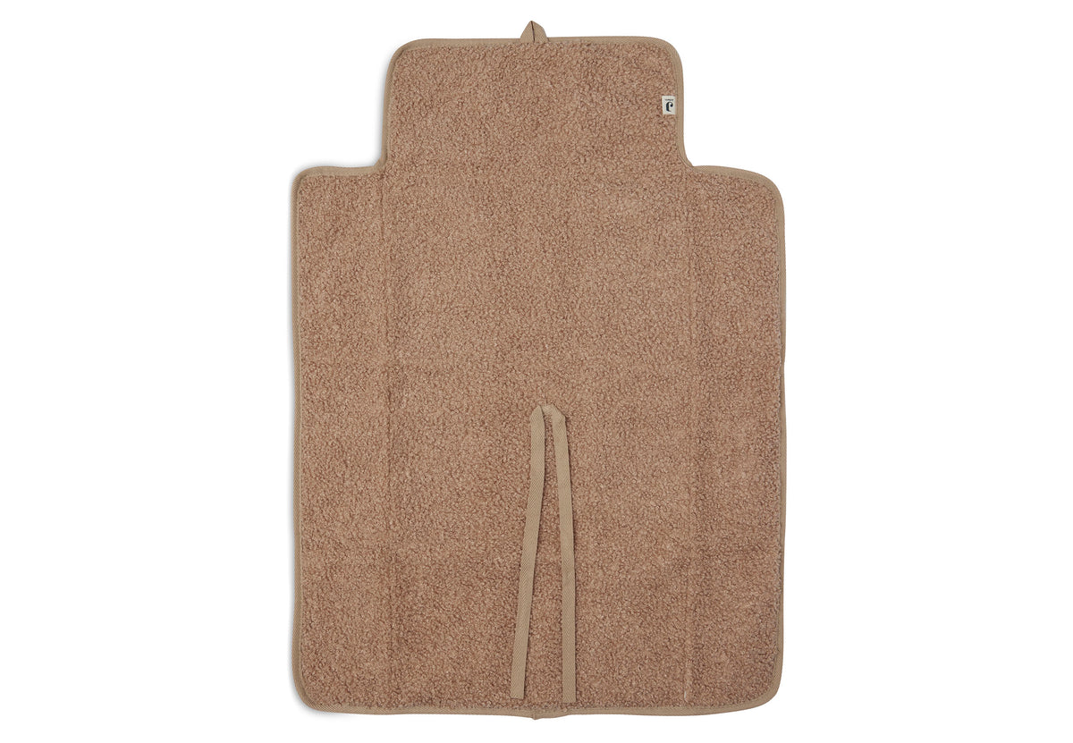 Tapis à langer nomade Boucle, coloris Biscuit, vue détail 2