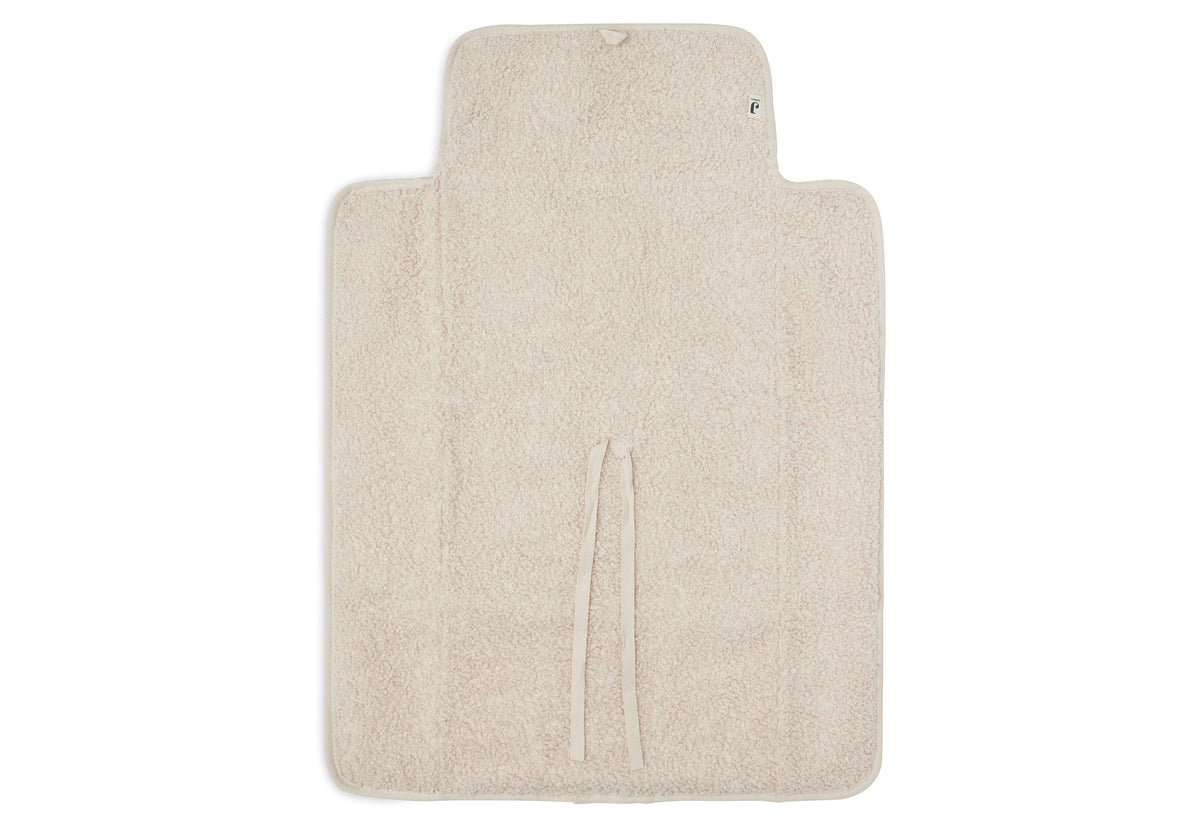 Tapis à langer nomade Boucle, coloris Naturel, vue détail 2