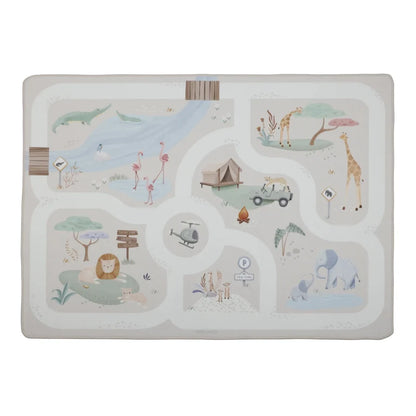 Tapis de jeu avec circuit voiture - Safari Friends