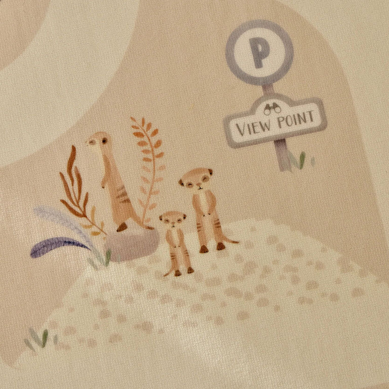 Tapis de jeu avec circuit voiture - Safari Friends