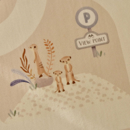 Tapis de jeu avec circuit voiture - Safari Friends