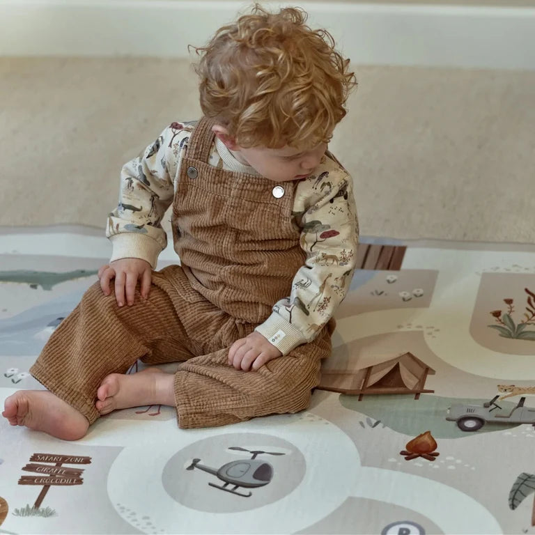 Tapis de jeu avec circuit voiture - Safari Friends
