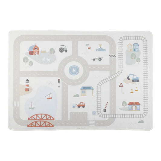 Tapis de jeu avec circuit voiture