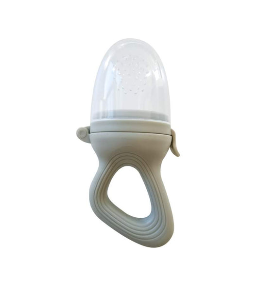 Tétine grignoteuse en silicone sauge avec dôme filet, vue produit