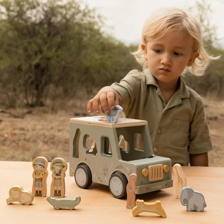Boîte à formes voiture de safari - Safari Friends