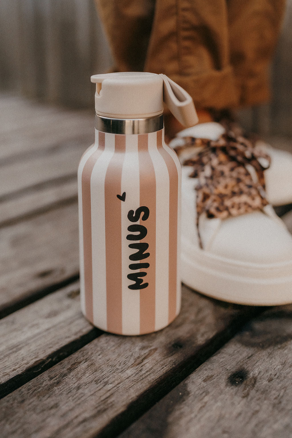 Gourde isotherme - Stripe rose