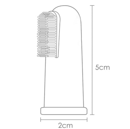 Brosse à dents à doigt - GRIS BLEU