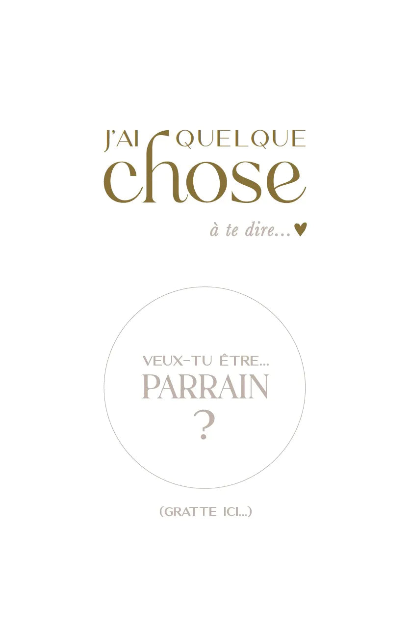 Carte à gratter – Veux-tu être parrain ?